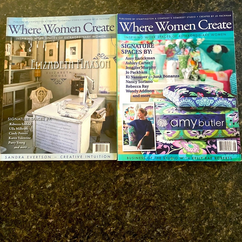 Where Women Create Magazine Set